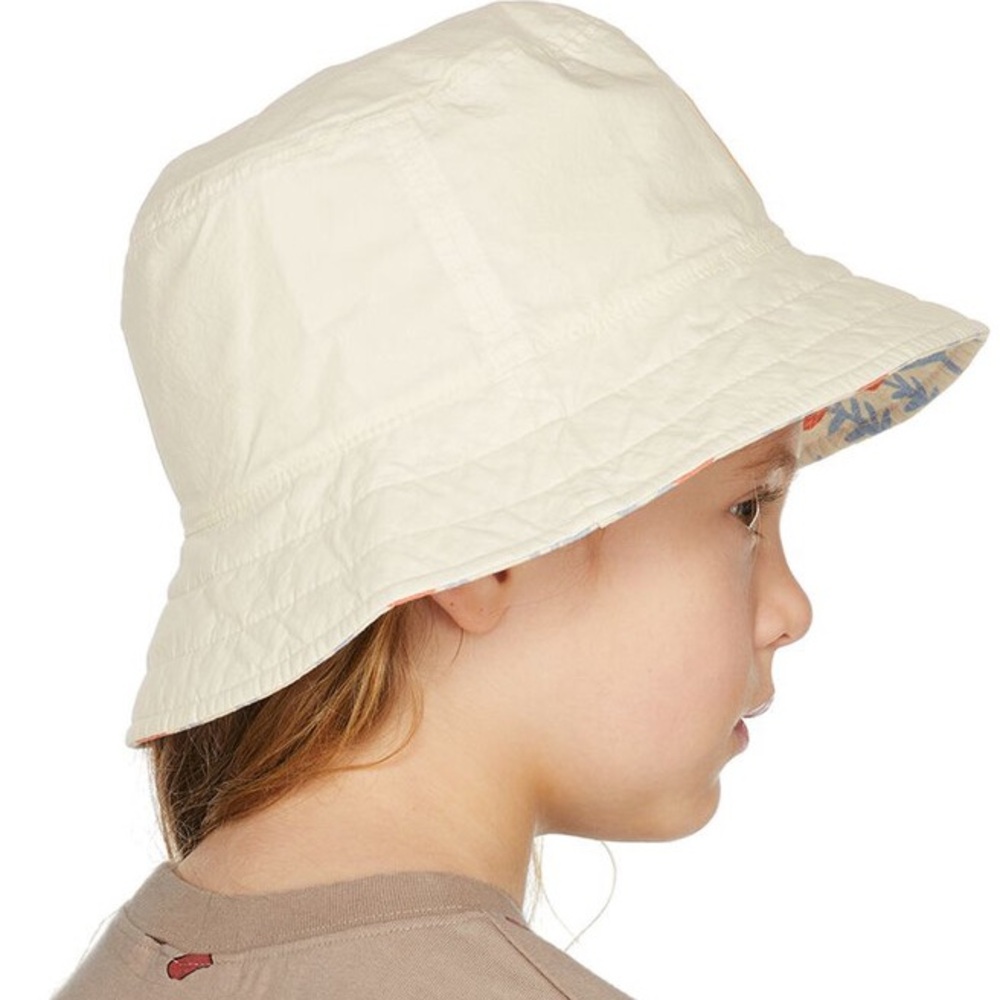 Woolrich Tan Blue Reversible Bucket Hat